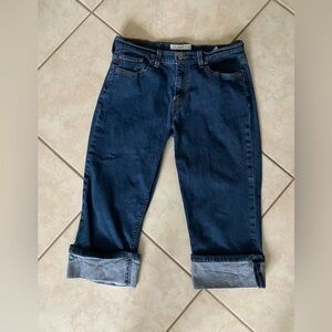 Levi's 515 Capri Jeans Denim Roll Up Hem Mid Rise Size 10 Like New